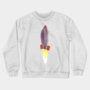 Space Rocket Crewneck Sweatshirt